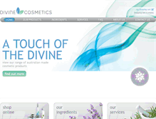 Tablet Screenshot of divinecosmetics.com.au